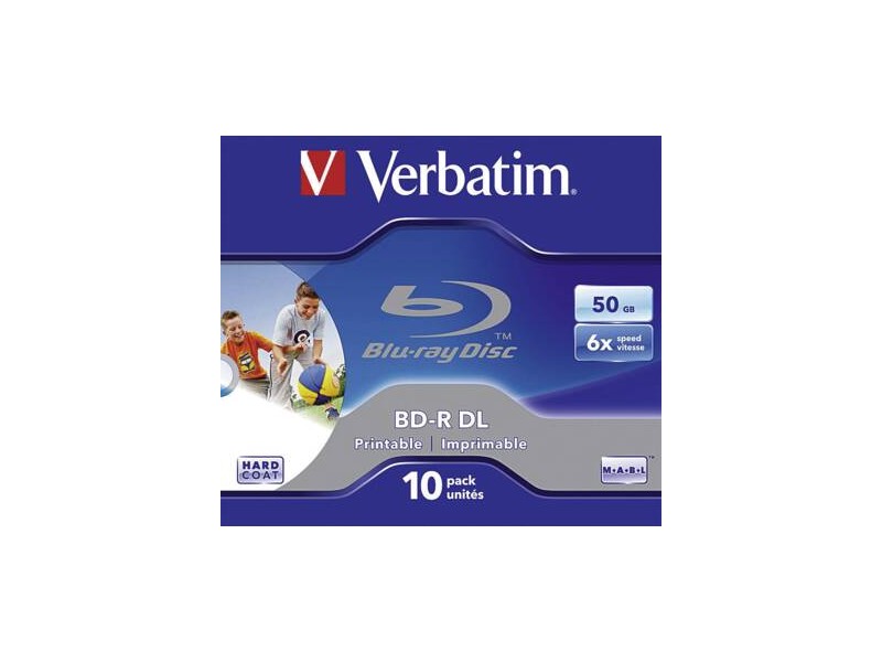 Blu-Ray BD-R DL 50GB 6x 10pk Jewel Case